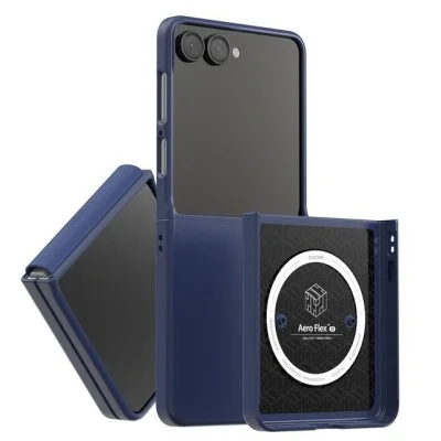 Araree Aero Flex Magsafe Case With Dual Layer Protection For Samsung Galaxy Z Flip 7 - Blue
